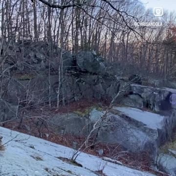 STANDING ATOP OLD GRANITE QUARRY