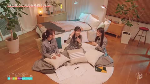 日向坂46 筆で責められるKAWADAさん 佐々木美玲 河田陽菜 森本茉莉