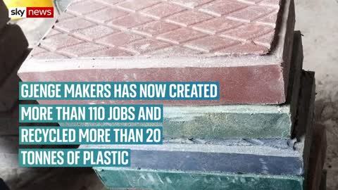 Meet the engineer turning waste plastic into paving slabs