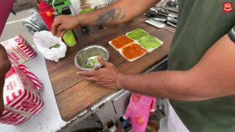 BULLET SANDWICH _ AWESOME & CHEESY _ SURAT STREET FOOD _ @ RS. 250 (USD $3)