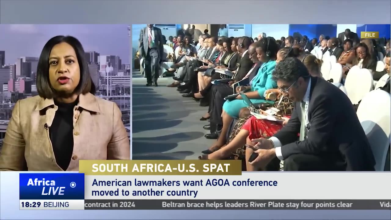 A group of U.S. lawmakers want South Africa punished for alleged support of Russia