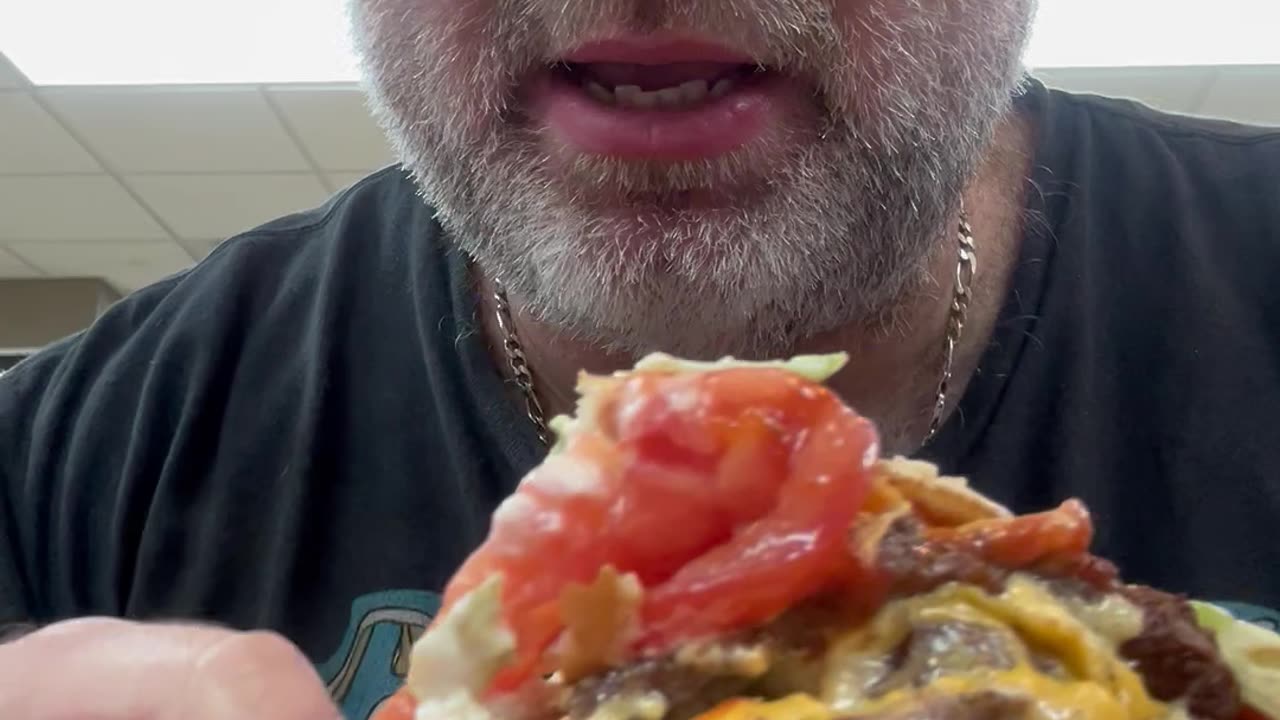 Gorilla Bite Ape Chomp #2! 5 Pattie Whopper! 5 pieces of cheese! OH! #amc #djt #apefather #oh