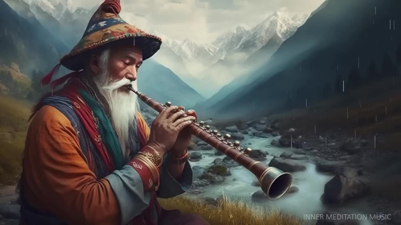 Rain Sounds And Tibetan Flute Music: For Sleep, Anxiety, Stress Relief And Mental Health