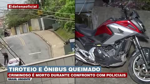 Tiroteio intenso e bandido morto