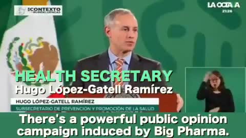 PRESIDENTE DE MEXICO RECONOCE LA PRESIÓN DE LAS FARMACEUTICAS