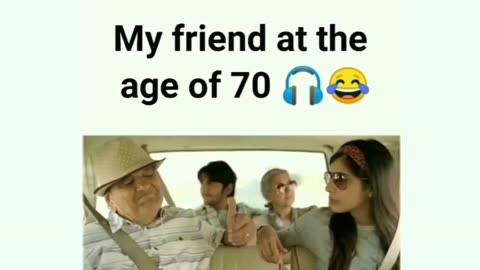 My friend at the age of 70🤣🤣