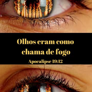 Olhos com Chama de Fogo