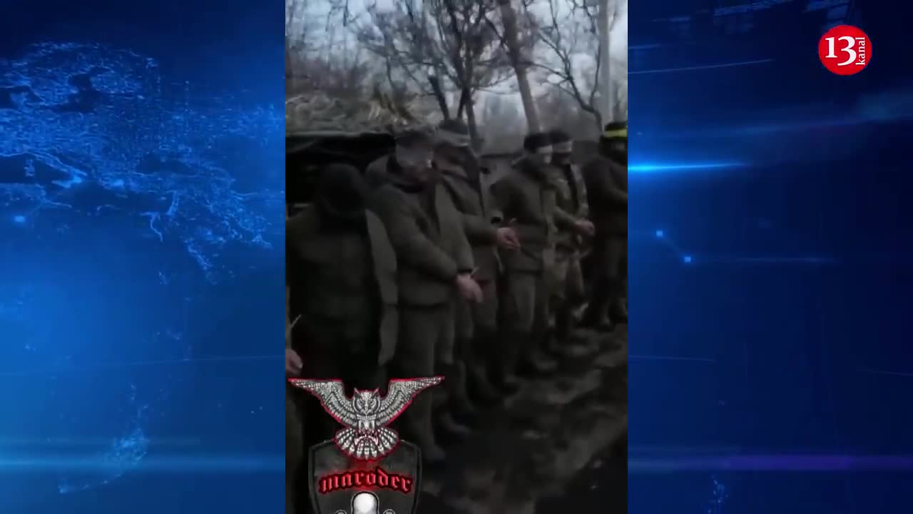 Many of Russians who could not escape were captured in this situation - they sang the Ukrainian song