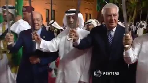 SWORD DANCE : president Donald j.trumph