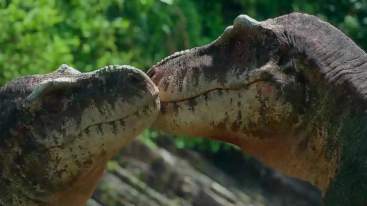 This dinosaur actually ate "seafood" every day, but unexpectedly the cub was eaten by a toad,