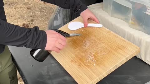 How to clean dishes while camping - the lazy way