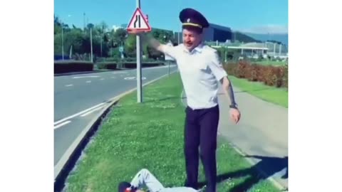 Funny trafic police
