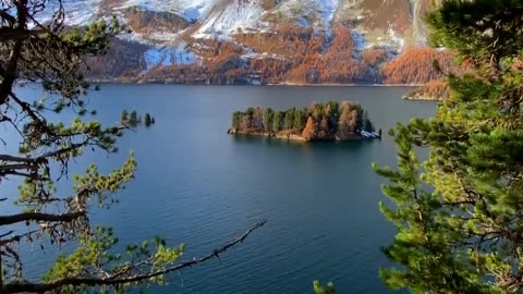 Sils is the largest of the European highland lakes, Switzerland.
