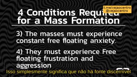 Formação de psicose / transe de Massas - Mattias Desmet