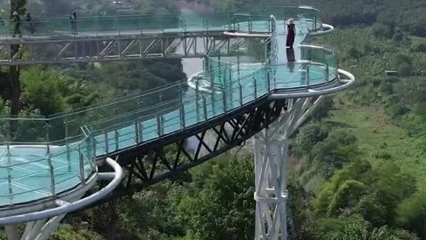 🌉Skywalk in Chiang Khan: A Breathtaking View Over the Mekong River! 🌉