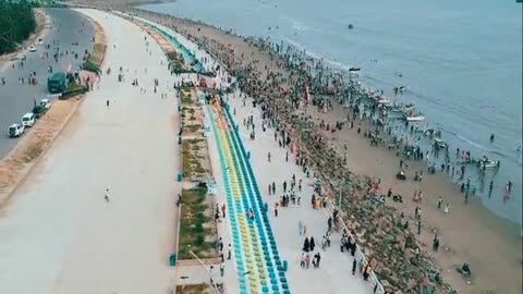 World's longest Sea Beach 🏖️🏖️
