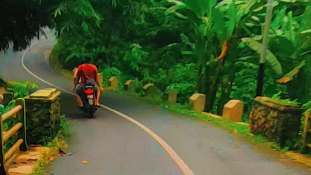 Aesthetic videos over the descents and bridges