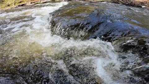 River is flowing