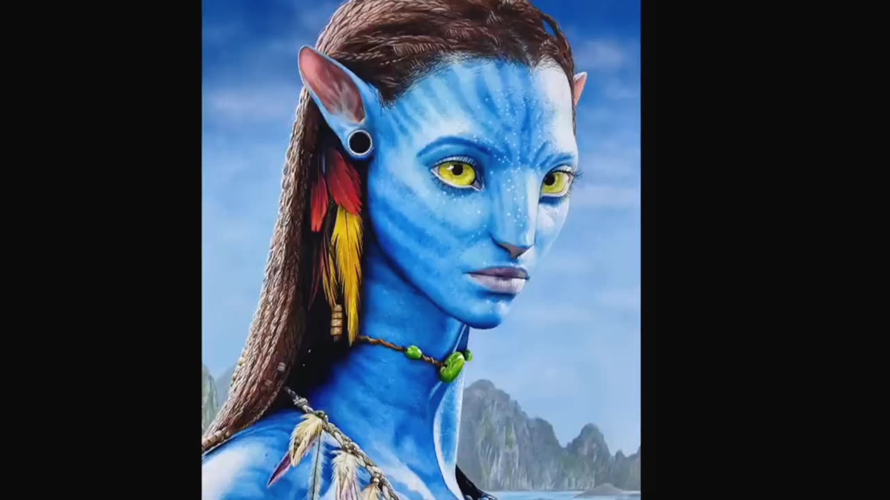 Drawing Neytiri from Avatar - Time-lapse | Artology