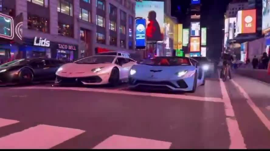 New York Times Square Lamborghini