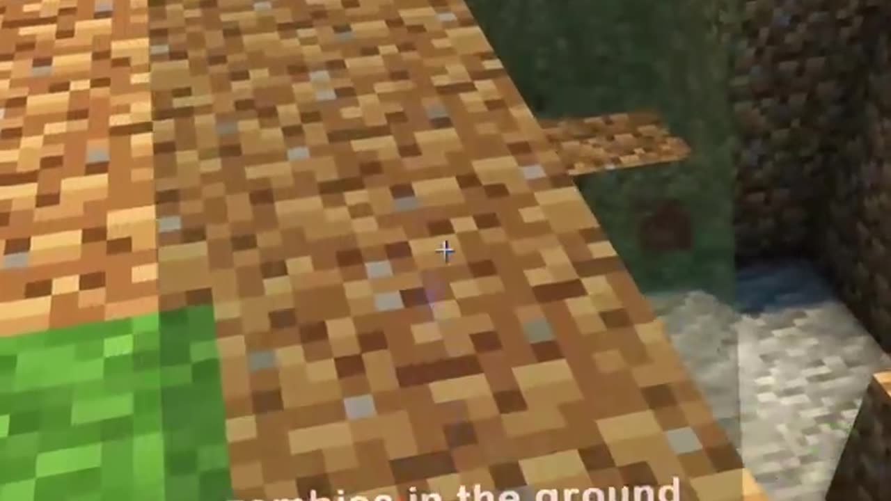 Minecraft when you don't feel the creeper holes