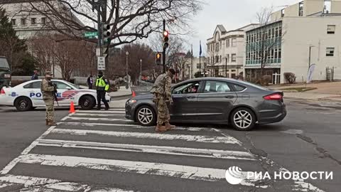 Millitary checkpoint around capitol