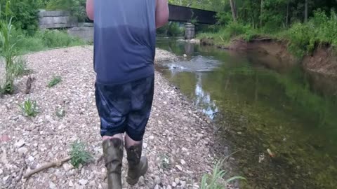 Wading in a storm