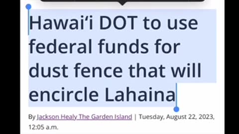 WATCH LAHAlNA closely! Everything the're doing there is the agenda for everywhere else.