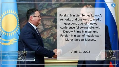 Joint News Conference with Sergey Lavrov & Murat Nurtleu | Russia-Kazakhstan Talks