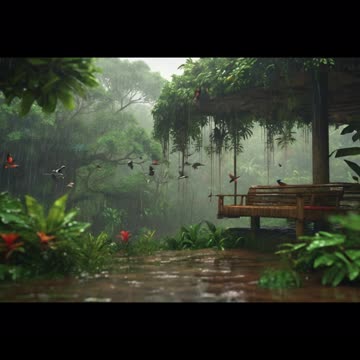 CONCENTRATE - Heavy Rain in the Tropics trailer #meditation #nature #rain #reels