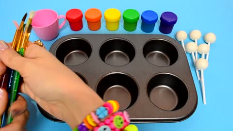 How To Make Frozen Paint with Rainbow Colors Tube
