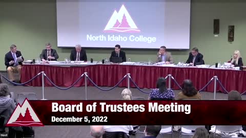 No More Rubber Stamp Board - 12/5/22 NIC Board of Trustee Meeting