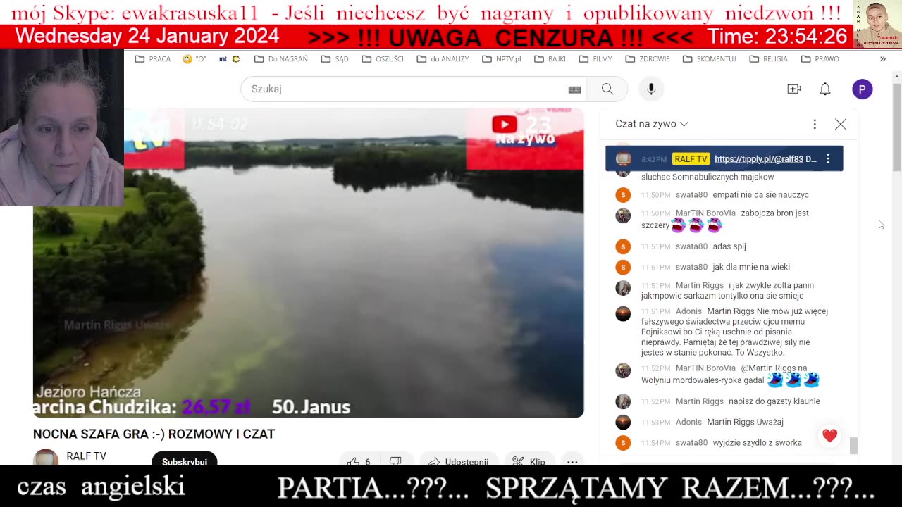 Luźna rozmowa z Bartkiem na RALF TV 👮♀️ - 24.01.2024 rok