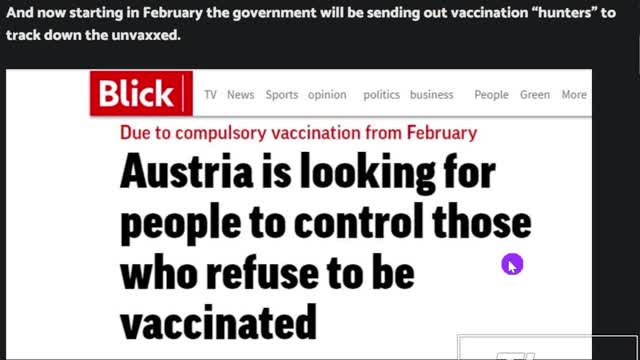 Austria Hires People To Hunt Down The Unjabbed