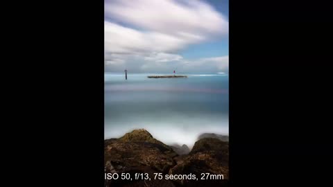 landscape photography: 15 stops neutral density filter tips