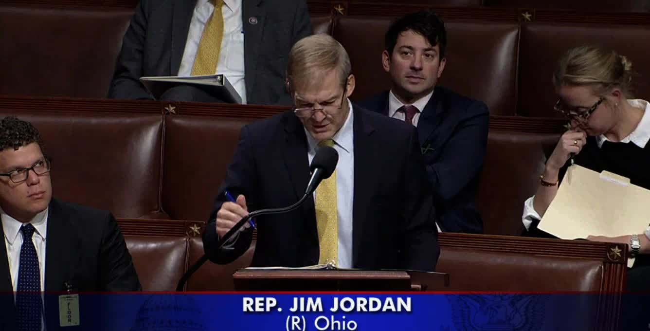 Jim Jordan TORCHES Democrat Bill Providing Money to Biden DOJ and FTC