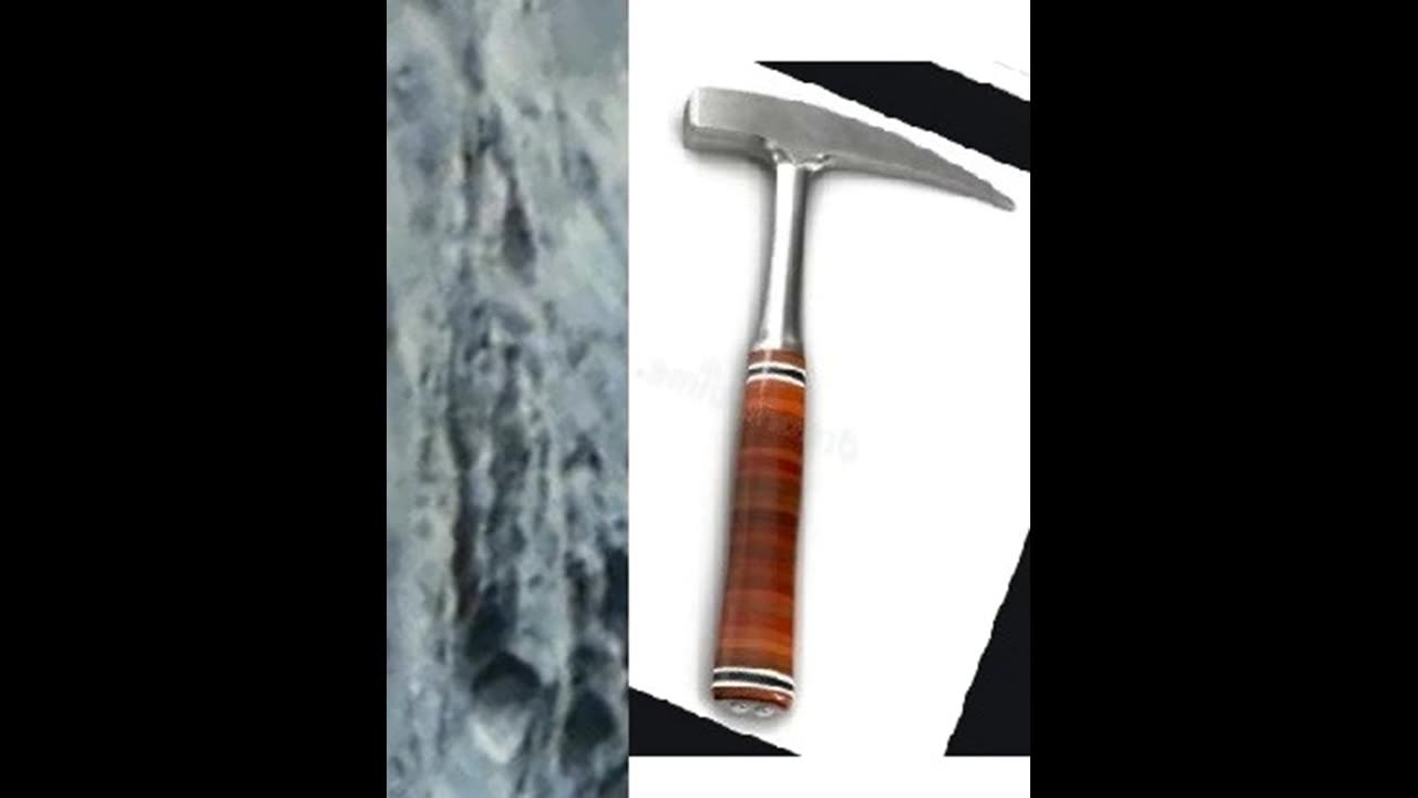 Moon Hoax -Rock Hammer Seen on Fake Moon Miniature Model