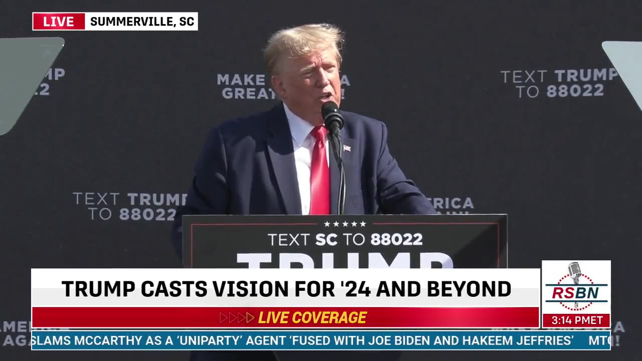 President Trump: “We’re not going to allow them to rig the presidential election of 2024.”