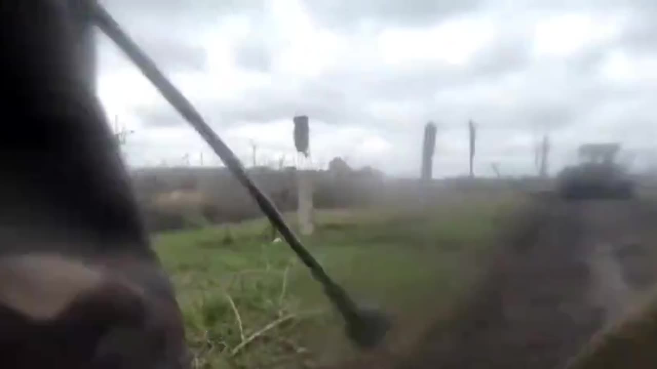 Direct hit on a tank - inside view