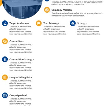 One Page Social Media Plan PowerPoint Template