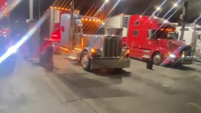 I dream of truck left flag