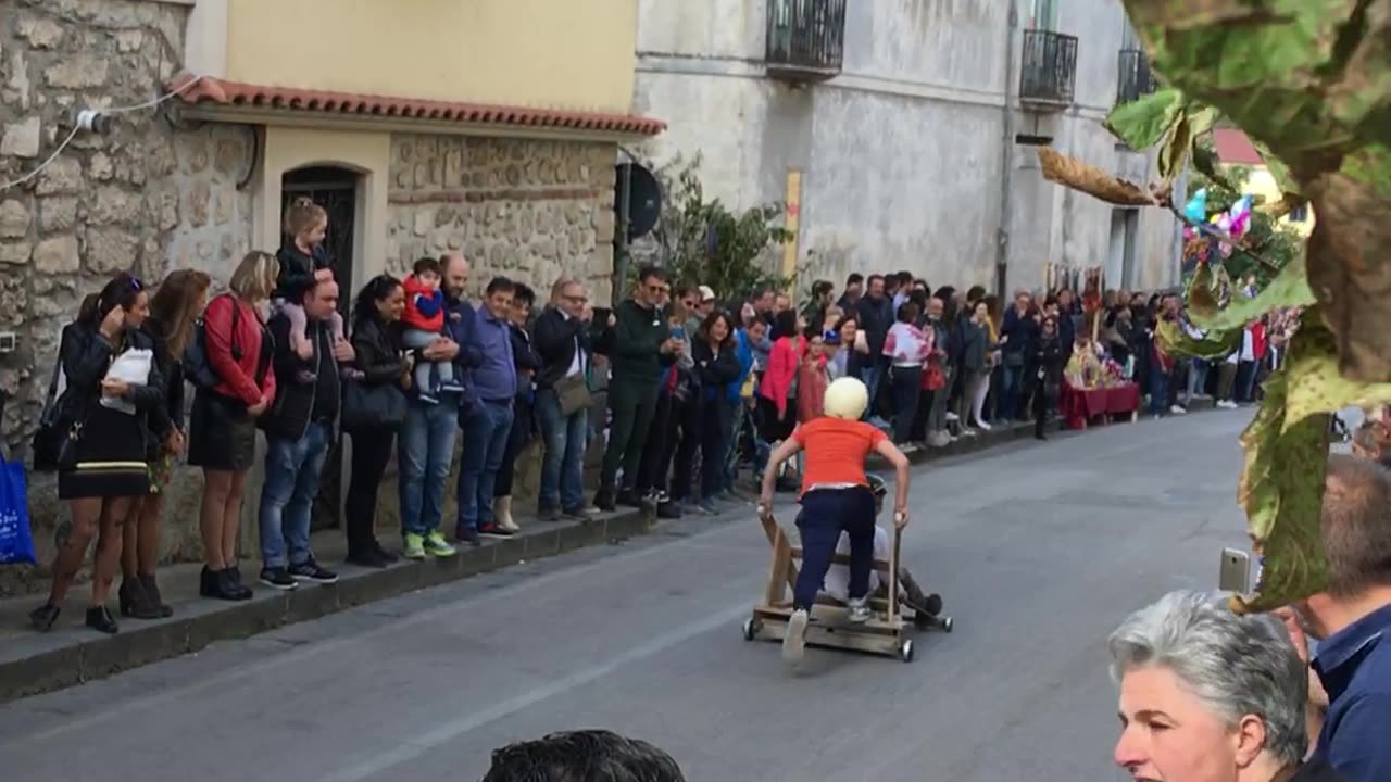 Carette races for teen boys in Sicignano Italy