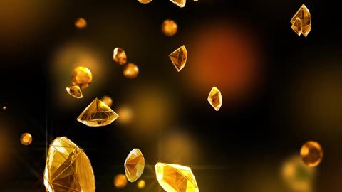 Golden diamonds in space