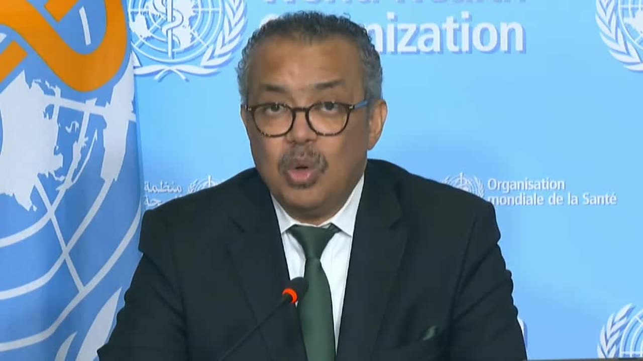 WHO Tedros trys to calm fears...