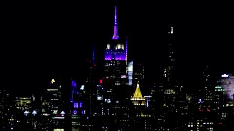 Landmarks lit in tribute to Queen Elizabeth II