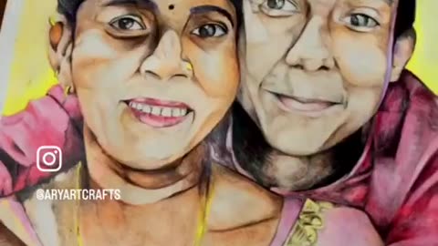 sketch of me and maa