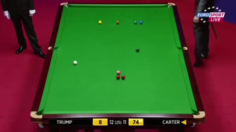 Monster #snooker #fluke series #7 time: 2012 WSC R2 Ali Carter vs Judd Trump frame 24