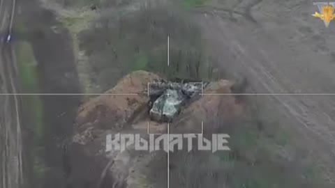 Ukrainian Kamikaze Drone Smashes into Russian APC