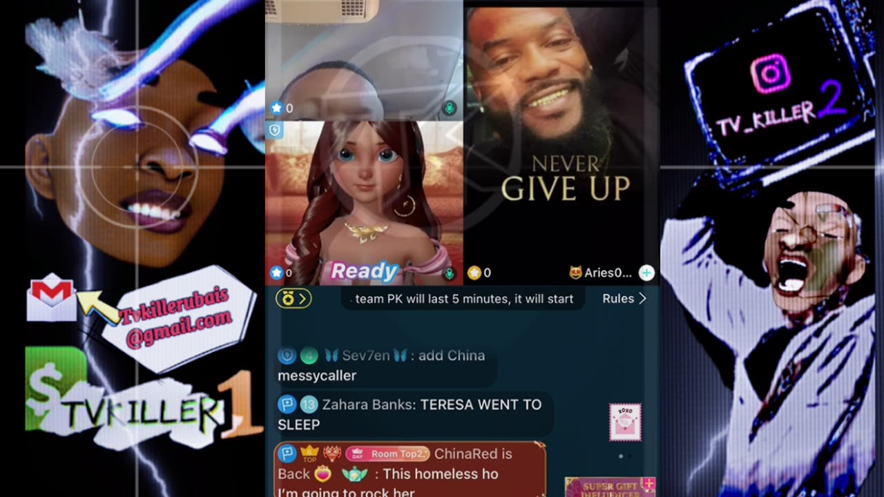 CHINA RED /MESSY CALLER / MS TERESA & ARIES MESSY PK TOO HOT FOR YOUTUBE