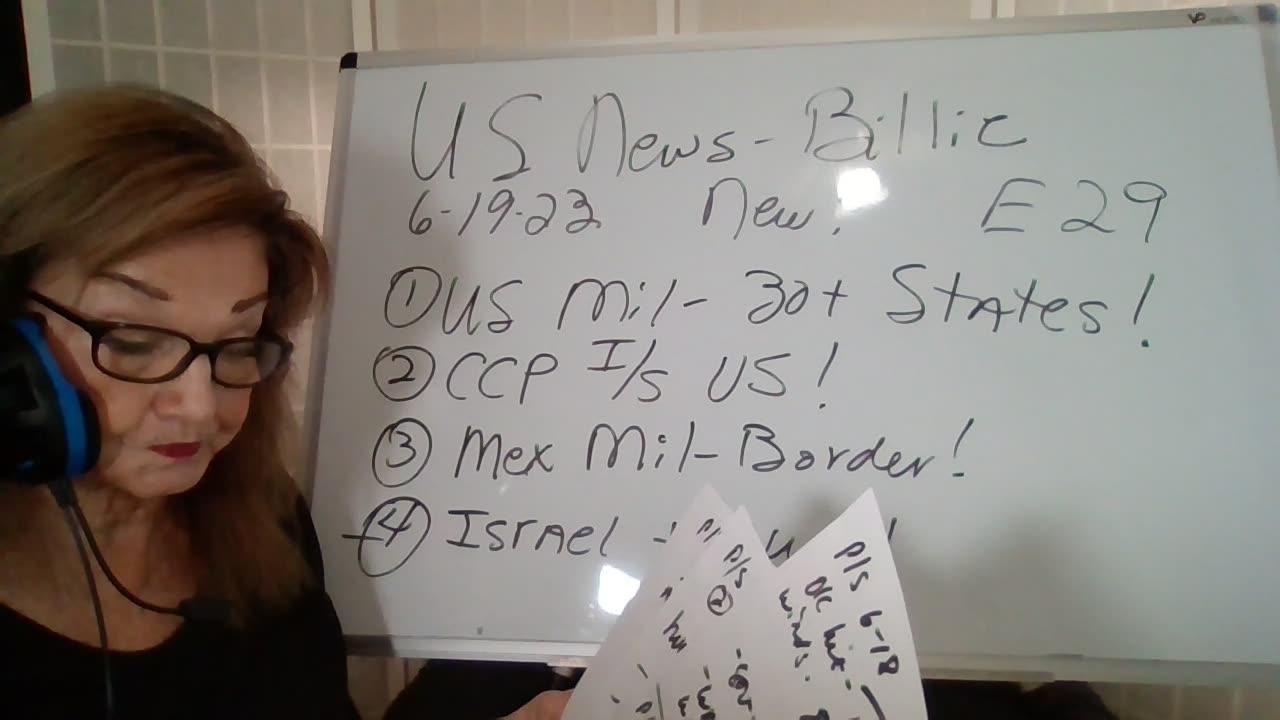 61923 US Mil-Drills for War! CCP in the US! Mex Mil at US Border! Israel ! US News-Billie E29